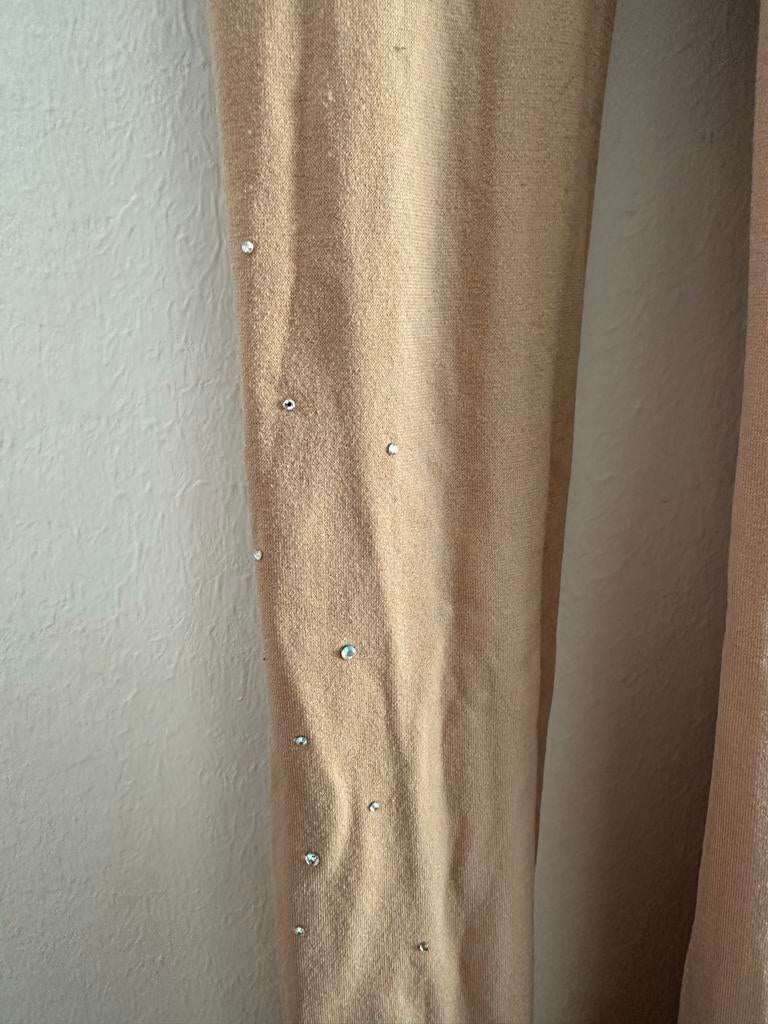 Kunstschaats panty met glitters maat 10-14, Beige, Overige maten, Ophalen of Verzenden, Panty