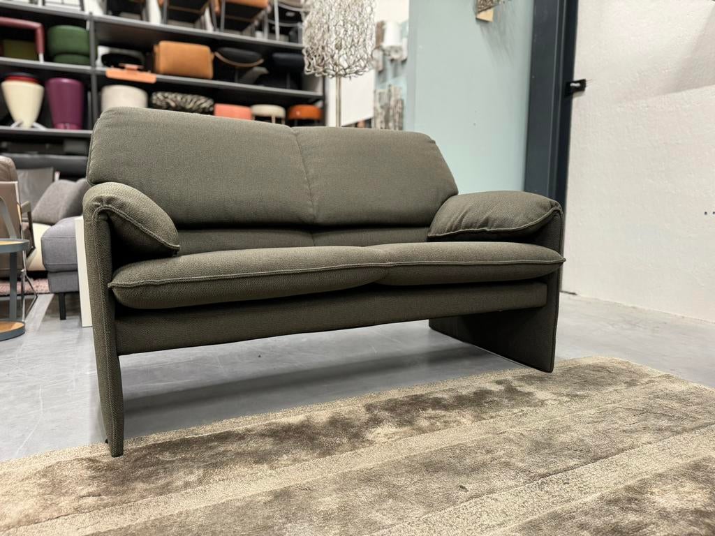 Nieuw Leolux Bora Beta 2,5 & 2 Zits Bank Groen stof Fauteuil, Leolux, 75 tot 100 cm, Ophalen of Verzenden, Rechte bank