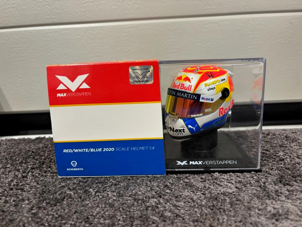 Max verstappen helm 1:4 oostenrijk 2020, Ophalen of Verzenden, Zo goed als nieuw, Formule 1