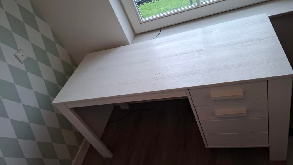 Zgan Bureau van woood robin eventueel bijpassende kamer, Ophalen, Hout, Zo goed als nieuw, Wit