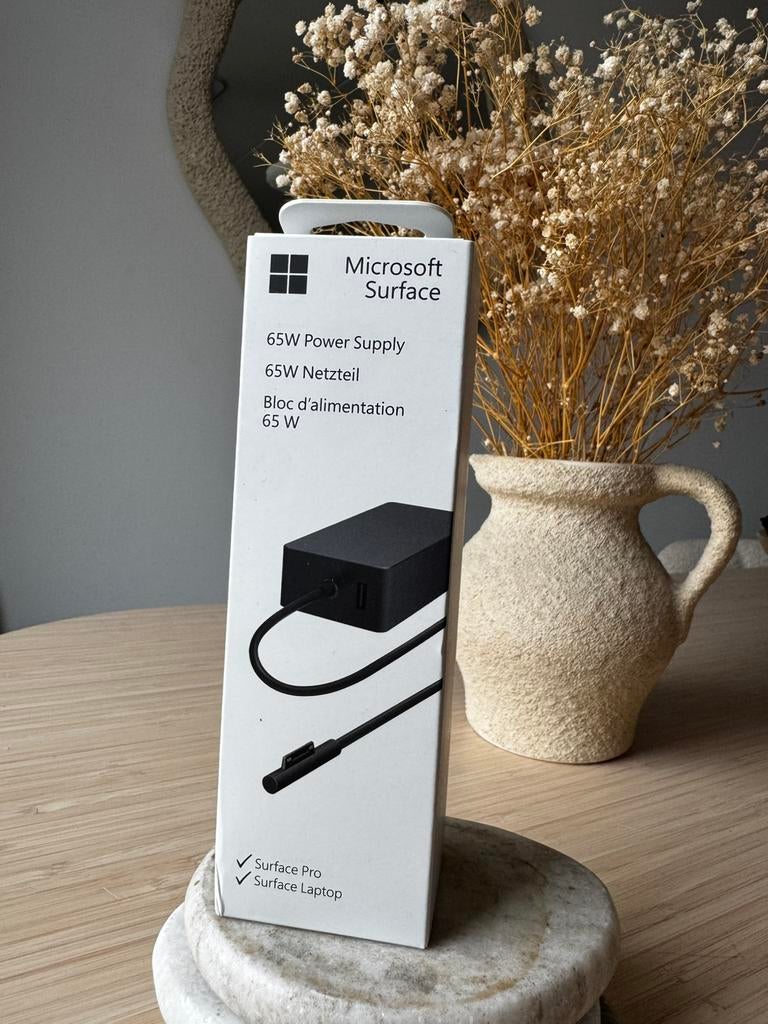 Microsoft Surface 65W Power Supply Nieuw & Geseald Origineel, Ophalen of Verzenden, Nieuw