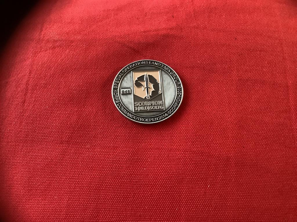 Coin van de KCT, Verzamelen, Militaria | Algemeen, Ophalen of Verzenden, Landmacht, Nederland, Embleem of Badge