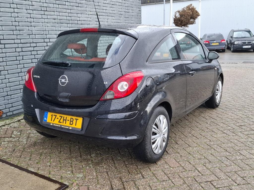 Opel Corsa 1.4-16V Enjoy 3-Drs Airco APK 02-2027 ✅, Gebruikt, 4 cilinders, Zwart, Origineel Nederlands