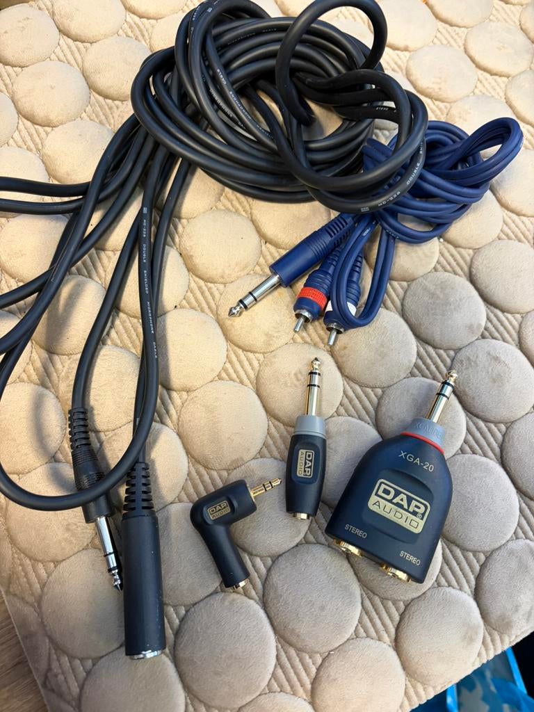 Jack kabel stereo verloop en verleng cinch minijack, Muziek en Instrumenten, Kabels en Stekkers, Ophalen of Verzenden, Apparatuur