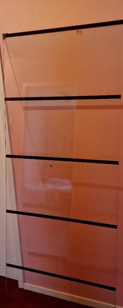 Spatscherm Douchewand glas, Ophalen, Nieuw