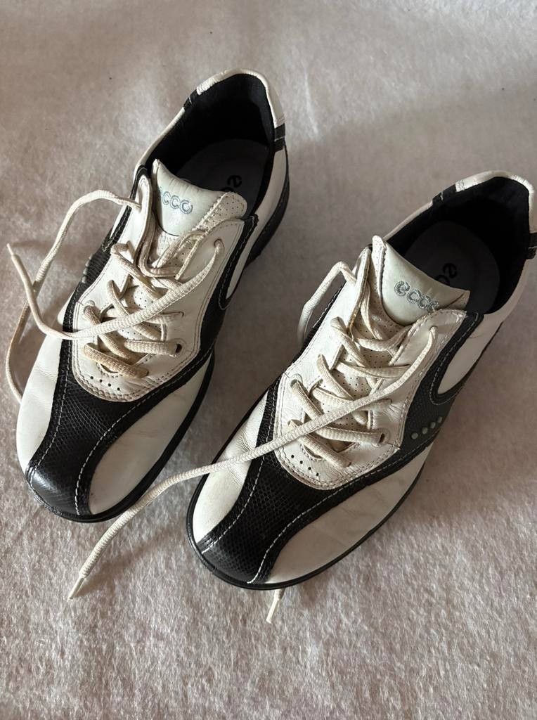 Ecco leren golfschoenen mt 37 goretex, Verzenden, Zo goed als nieuw, Schoenen