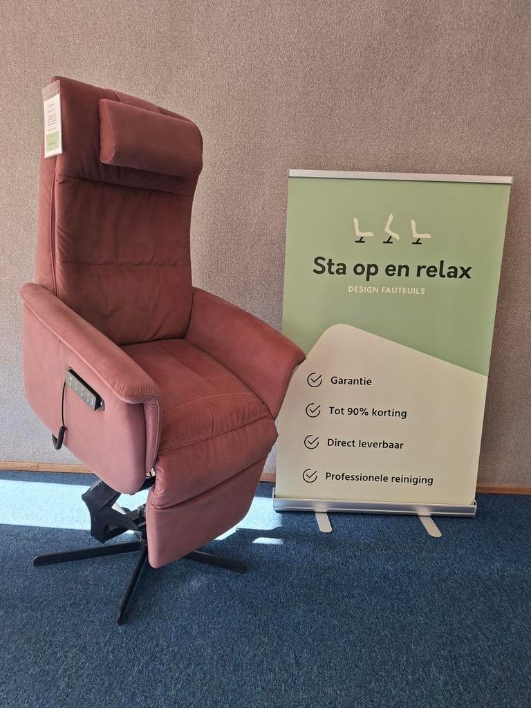 Sta op relax fauteuil Prominent S-100 ZGAN extra luxe !, Minder dan 75 cm, Hoofdstraat 60 Schijndel, Ophalen of Verzenden, Zo goed als nieuw