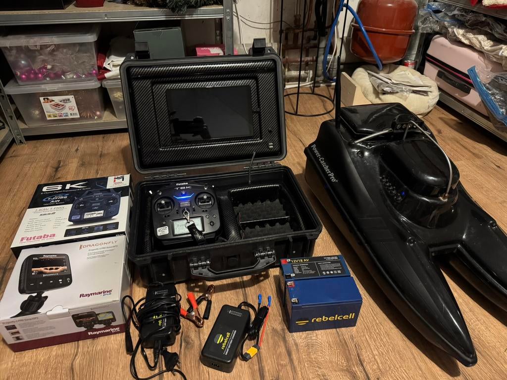 Complete Powercatcher Pro+ voerboot, Watersport en Boten, Hengelsport | Karpervissen, Ophalen, Zo goed als nieuw, Overige typen