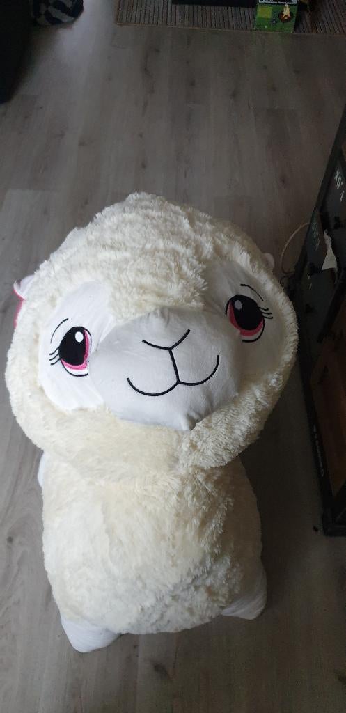 zeer grote pluche alpaca wit nieuw, Ophalen of Verzenden, Nieuw, Wit, Overige typen