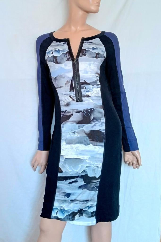 MARCCAIN Jurk , Maat 40 ( N 4 ), Maat 38/40 (M), Overige kleuren, Verzenden, Zo goed als nieuw