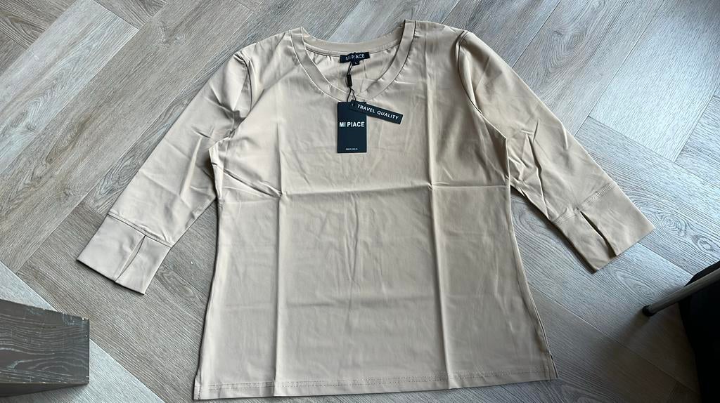 Dames shirt maat L Mi Piace, Bruin, Maat 42/44 (L), Nieuw, Ophalen of Verzenden