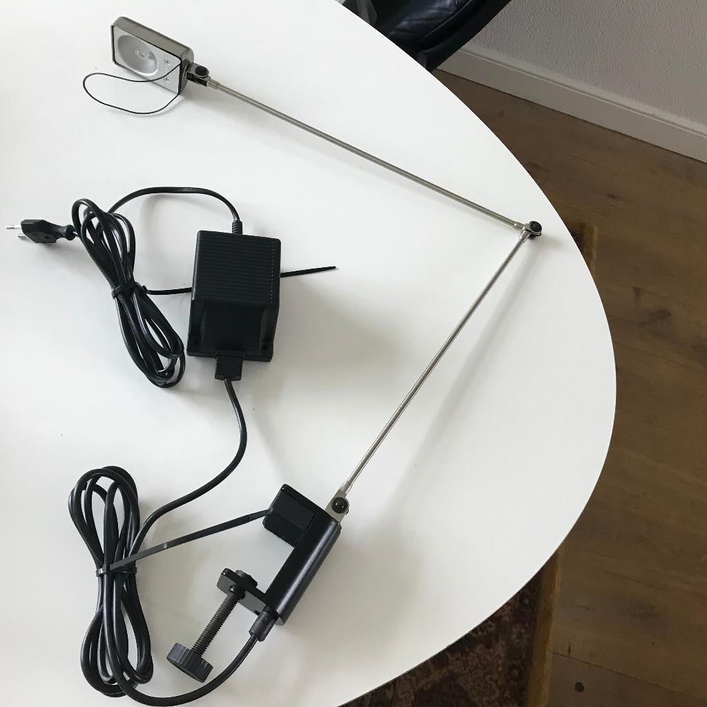 Vintage Lumina Italia Cloe Morsetto lamp tafellamp klemlamp, Huis en Inrichting, Ophalen of Verzenden, Zo goed als nieuw, Nvt