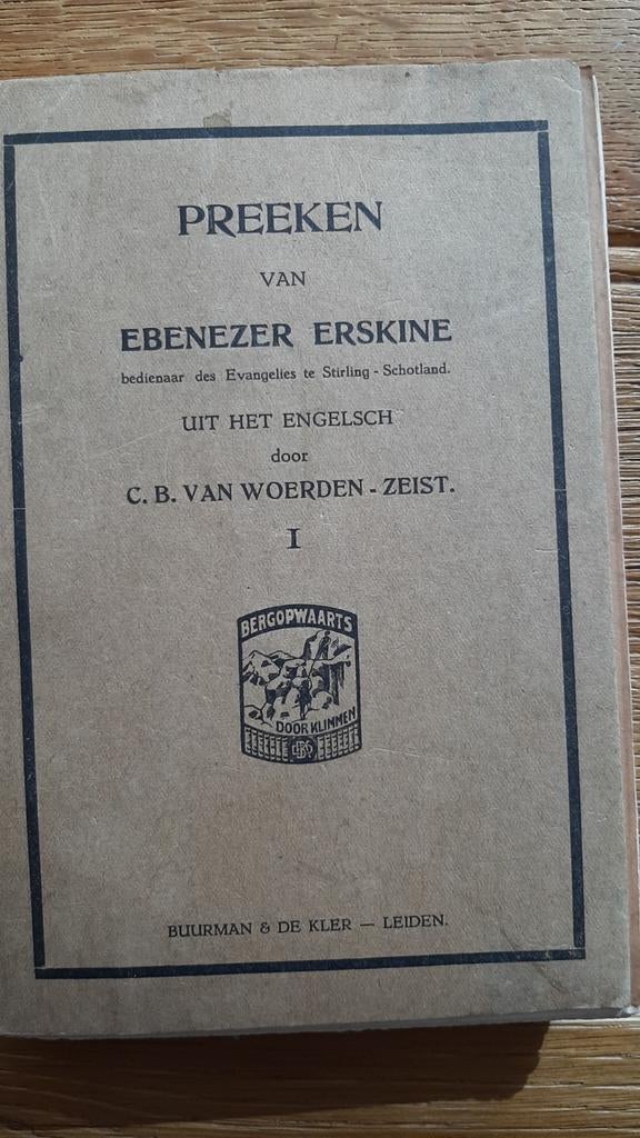 Boekje Preken van Ebenezer Erskine, Ophalen of Verzenden