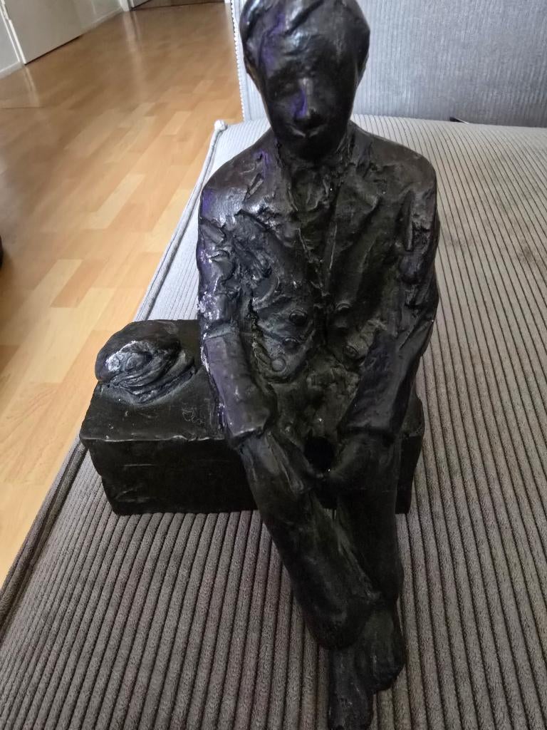 Bronzen beeld Jan haas, Ophalen of Verzenden, Brons