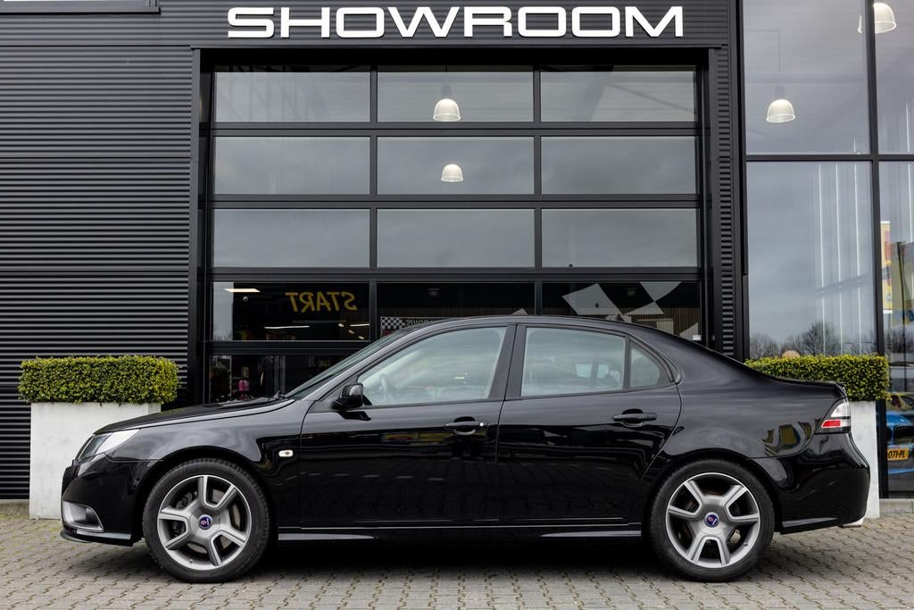 Saab 9-3 Turbo X 2.8 T V6, Memory, Zwitsers Bose, Nieuwstaat, Automaat, Gebruikt, Zwart, Stoelverwarming