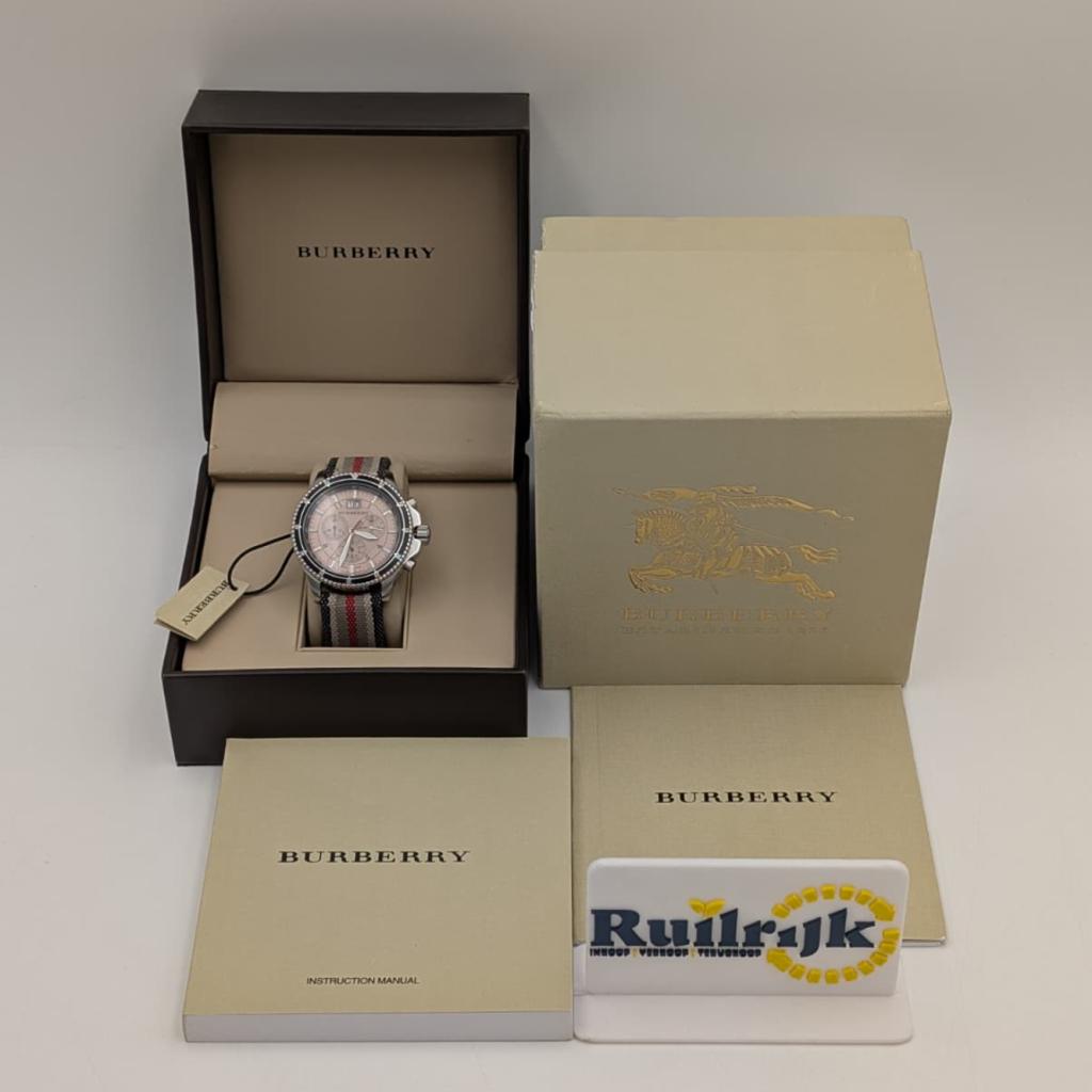 Burberry BU7600 Endurance chronograaf - Full set nette staat, Ruilrijk, Zo goed als nieuw, Info@ruilrijk.nl, Neerstraat 60, 6041 KD Roermond