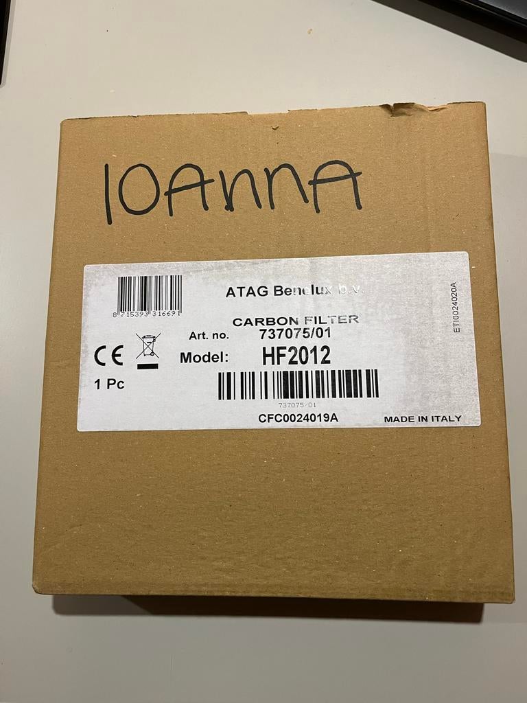 ATAG Longlife Koolstoffilter HF2012 - Nieuw in doos, Ophalen, Nieuw
