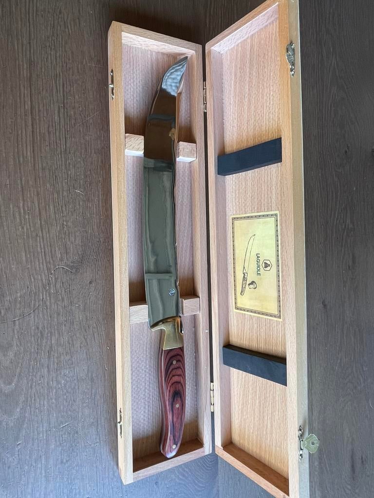 laguiole sabreer mes / champagne zwaard, Ophalen of Verzenden, Nieuw, Rvs of Chroom