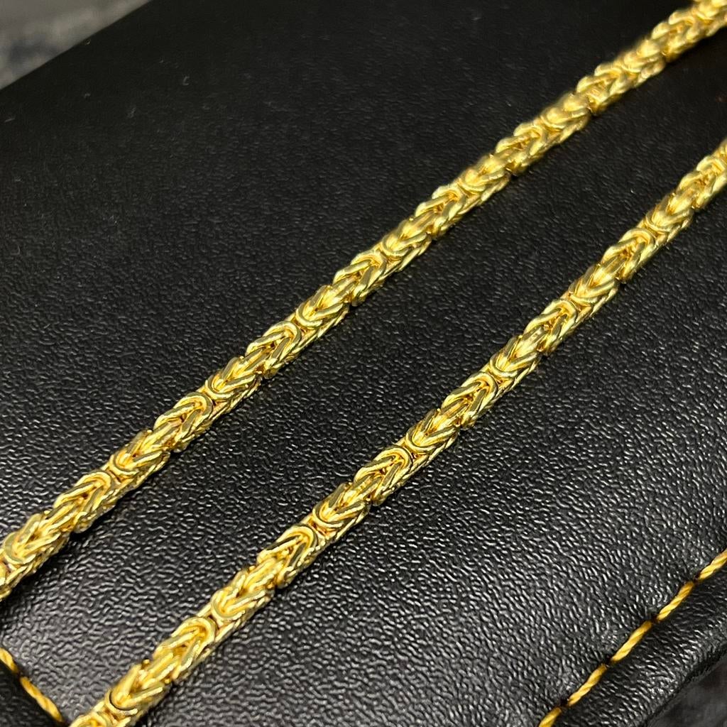 14k gouden koningsketting prachtig dik schakel, Ophalen of Verzenden, Nieuw, Goud