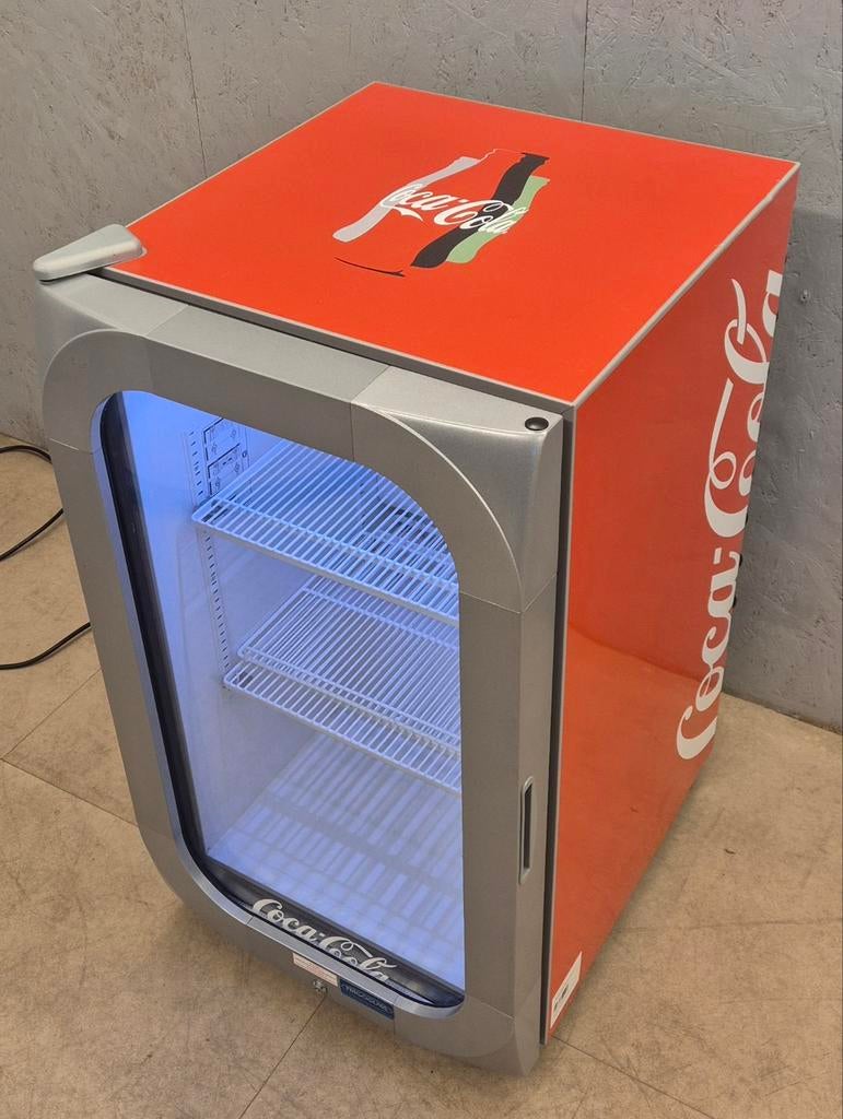 Coca-Cola koelkast / display koelkast met verlichting – 120L, Ophalen, Gebruikt, Koelen en Vriezen, N.v.t