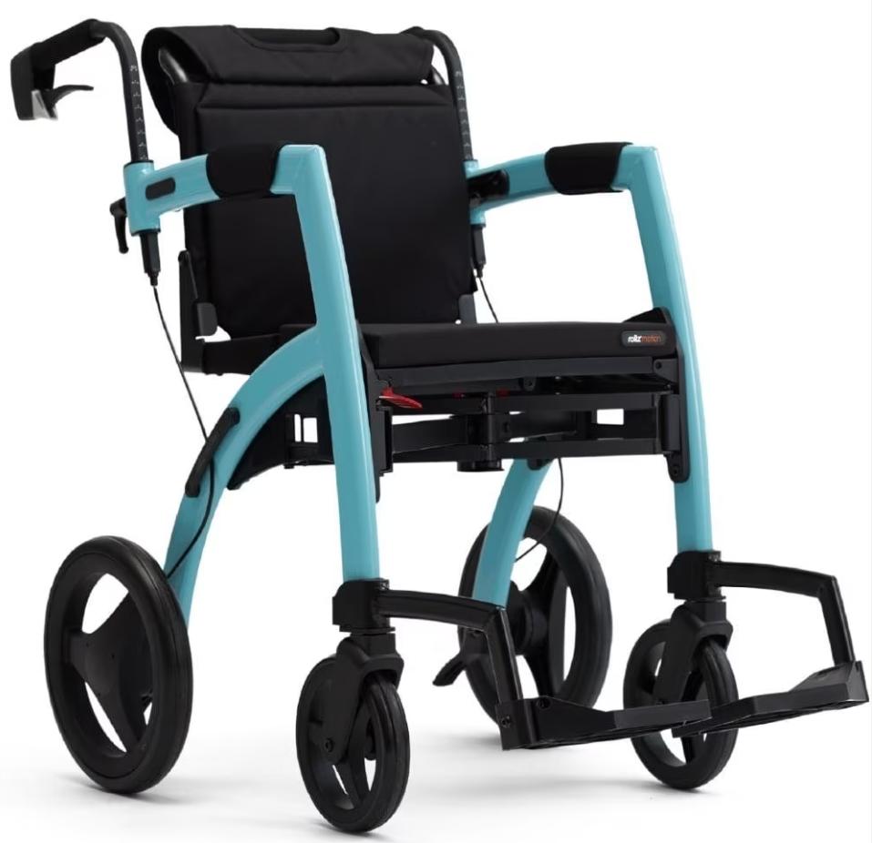 Rollz Motion rollator rolstoel blauw, Diversen, Rollators, Ophalen of Verzenden, Opvouwbaar, Zo goed als nieuw
