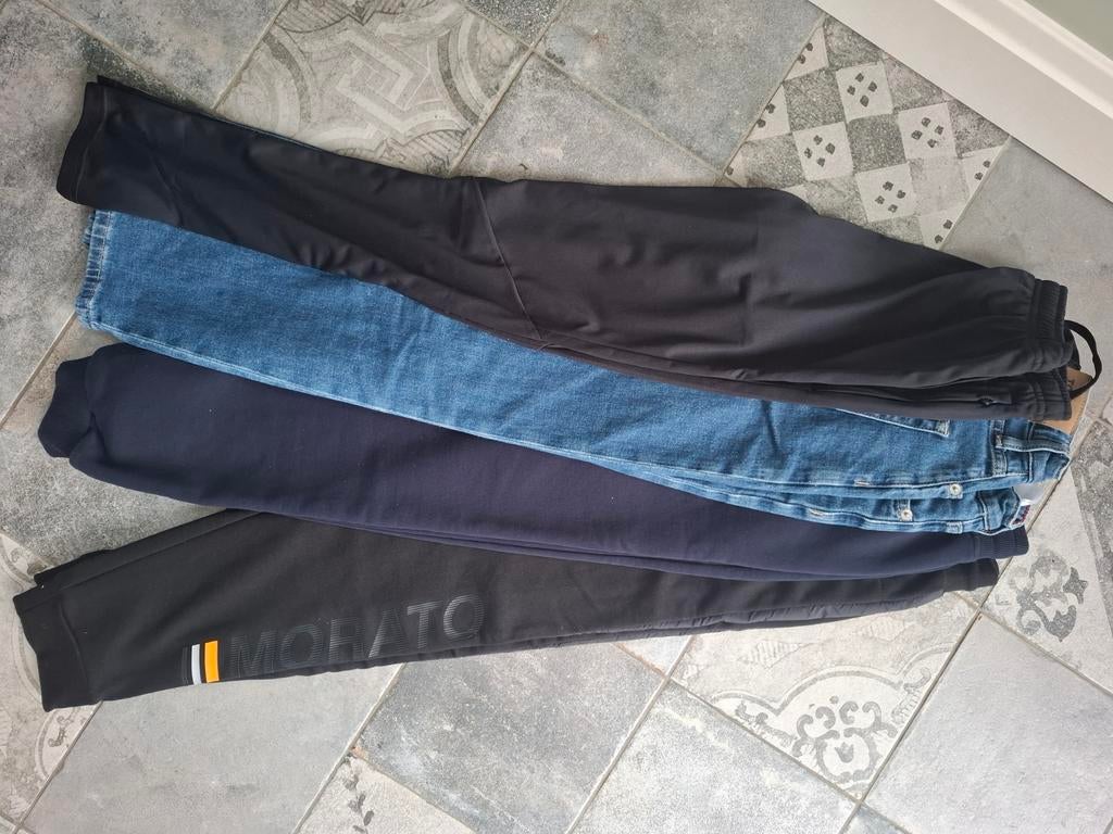 Set van 4 verschillende merken jongensbroeken maat 158/164, Ophalen of Verzenden, Zo goed als nieuw, Jongen, Broek