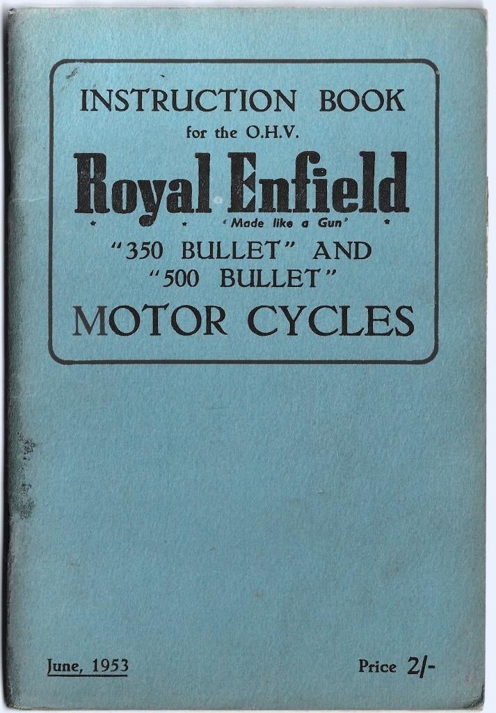 Royal Enfield Bullet 350 Bullet 500 manual motor (7750z), Ophalen of Verzenden, Overige merken