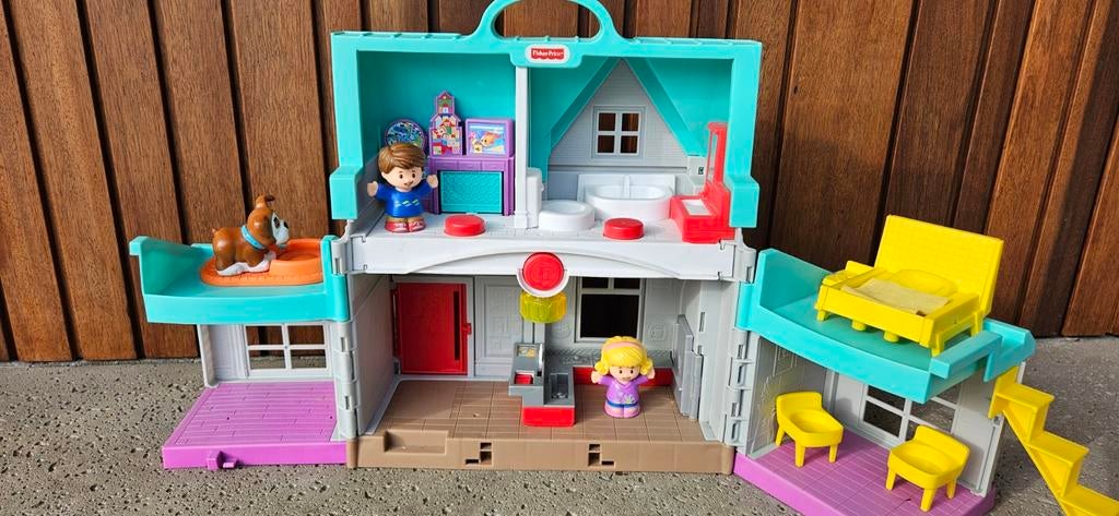 Fisher Price Little People Handige Helpers Huis, Ophalen of Verzenden, Gebruikt, Poppenhuis