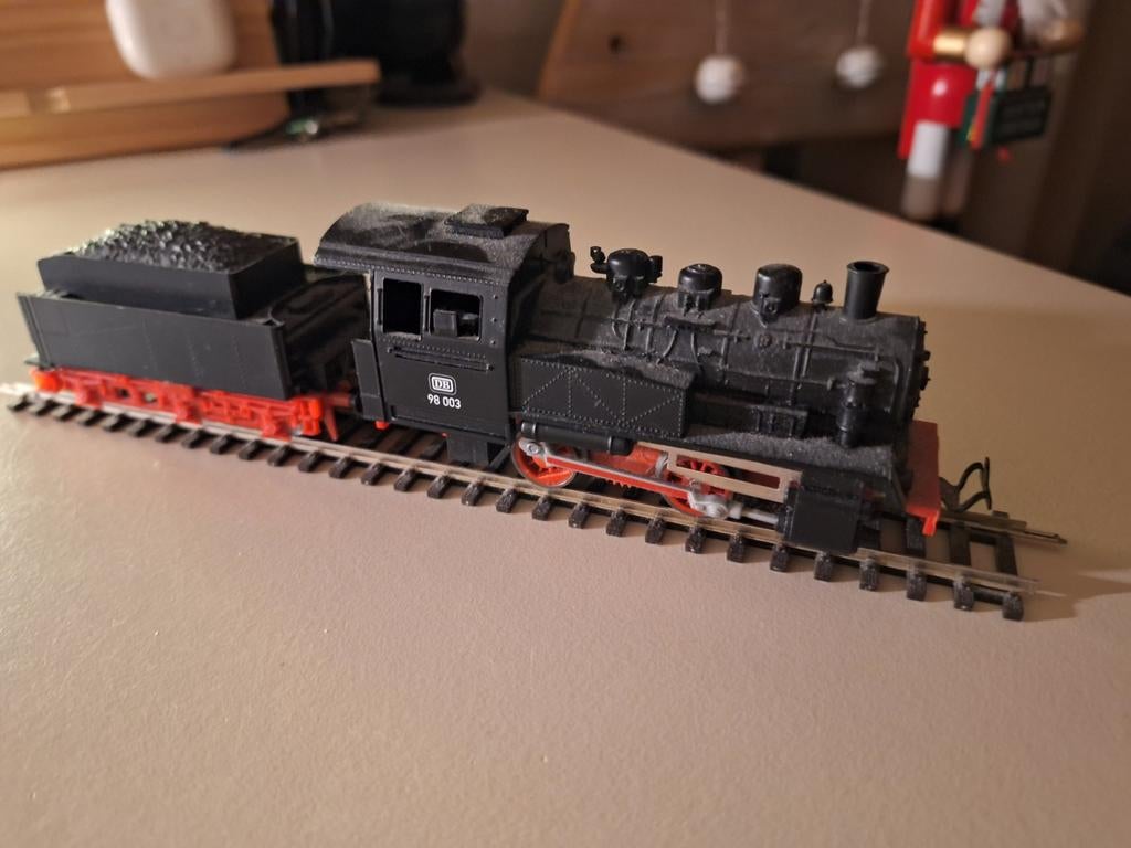 HO Piko trein, stoomloc DB 98003 met tender (669), Overige merken, Gebruikt, Ophalen of Verzenden, Gelijkstroom