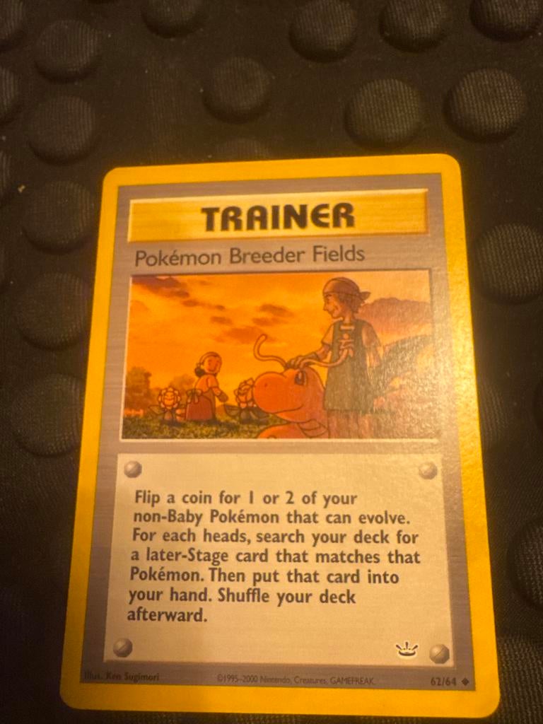 Pokémon Breeder Fields - Trainer Kaart, Hobby en Vrije tijd, Verzamelkaartspellen | Pokémon, Ophalen of Verzenden, Gebruikt, Losse kaart