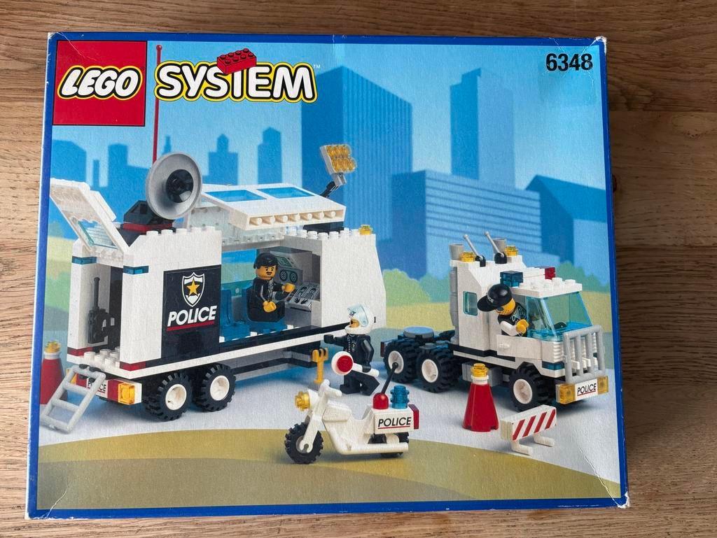 Lego System Mobiele Politiepost 6348 - Vintage!, Ophalen, Gebruikt, Complete set, Lego