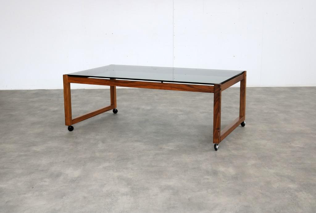 vintage salontafel | tafel | jaren 60 | Zweeds, Gebruikt, 100 tot 150 cm, Verzenden, .