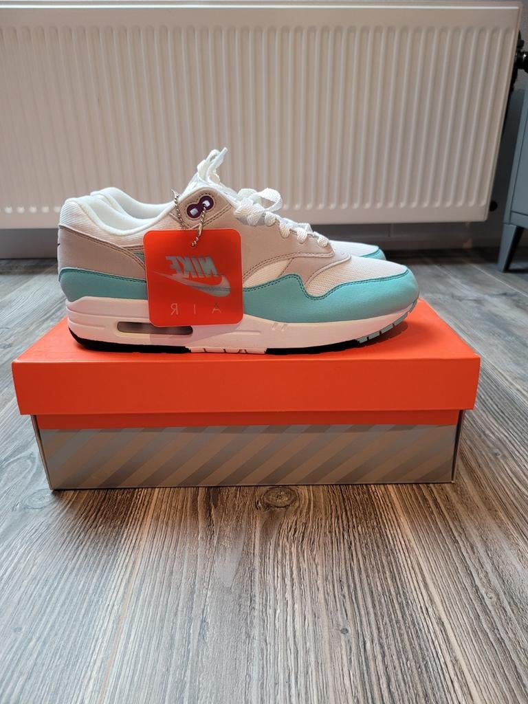 Nike air max 1 anniversary aqua maat 42,5 / US 9 / 27cm, Ophalen of Verzenden, Nieuw, Blauw