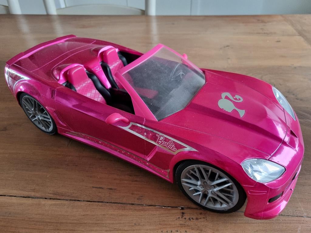 Barbie afstand bedienbare Corvette + 3 Barbie, Ophalen, Zo goed als nieuw, Barbie