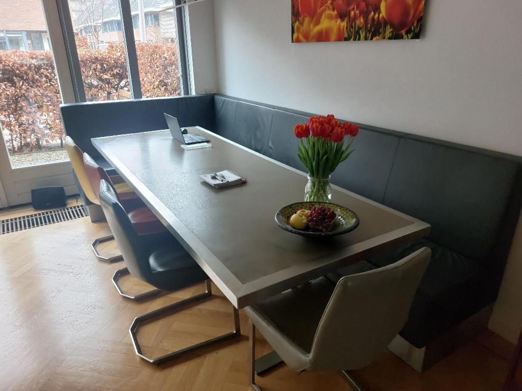 Lange eettafel, Ophalen, Overige materialen, 200 cm of meer, 50 tot 100 cm