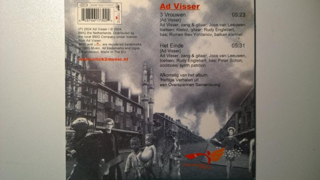 Ad Visser - 3 Vrouwen, Cd's en Dvd's, 1 single, Ophalen of Verzenden, Zo goed als nieuw, Nederlandstalig