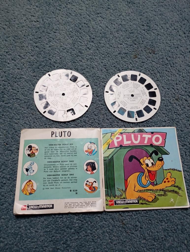 Vintage Pluto 1959 2 CD GAF Walt Disney, Ophalen of Verzenden