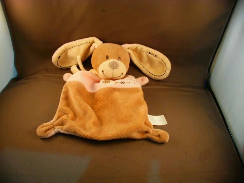 nicotoy Simba konijn/beer/hond tut bruin/crème/roze xx op, Kinderen en Baby's, Speelgoed | Knuffels en Pluche, Ophalen of Verzenden