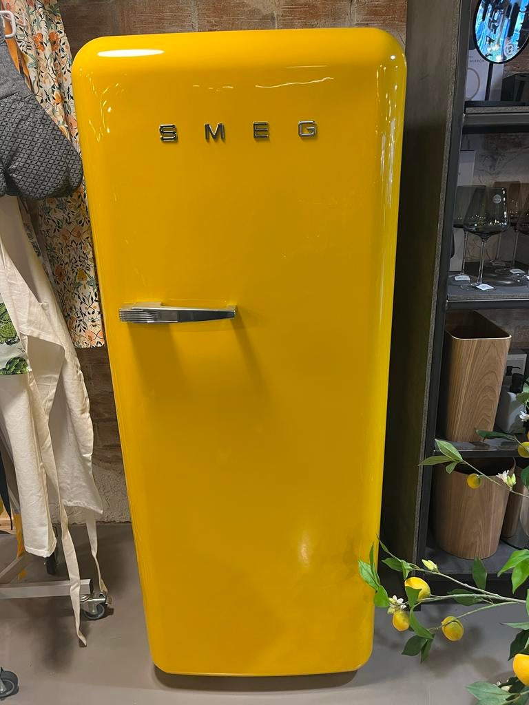 Gele Smeg Koelkast FAB28RYW5, Witgoed en Apparatuur, Koelkasten en IJskasten, Ophalen, 150 tot 200 liter, 60 cm of meer, Nieuw