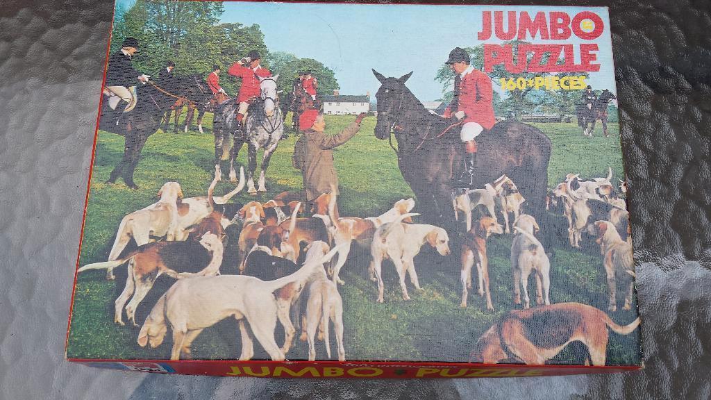 Puzzel Engels jachttafereel, Ophalen of Verzenden, Gebruikt