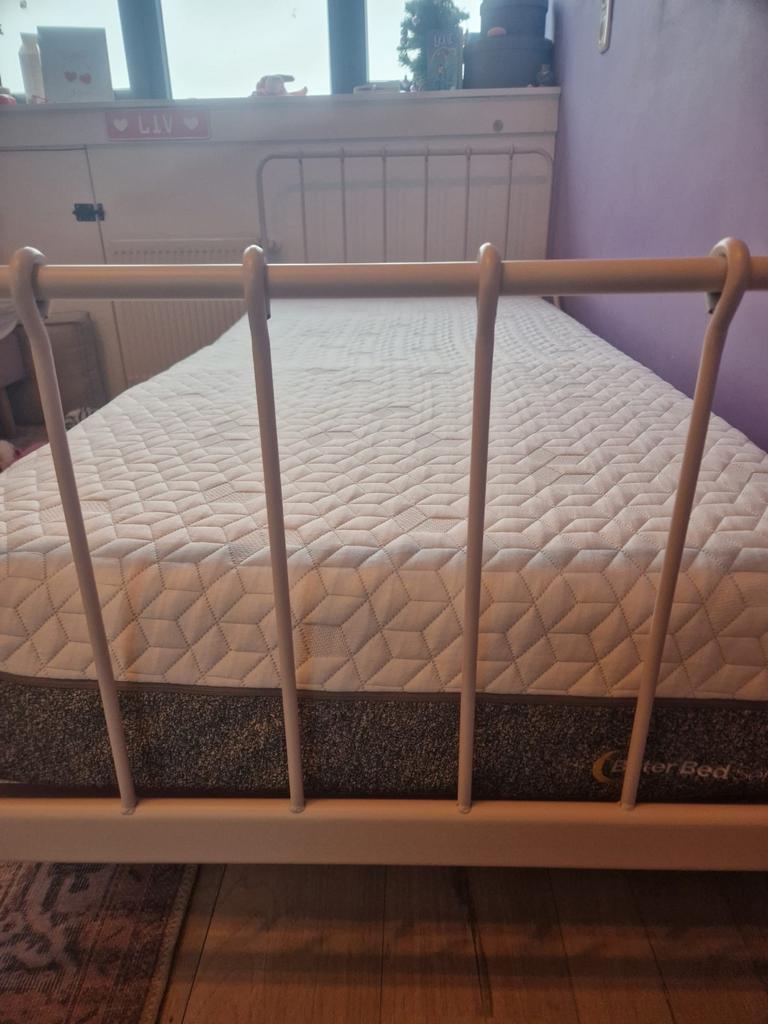 Eenpersoonsbed+ matras, Ophalen, Gebruikt, 90 cm, Eenpersoons