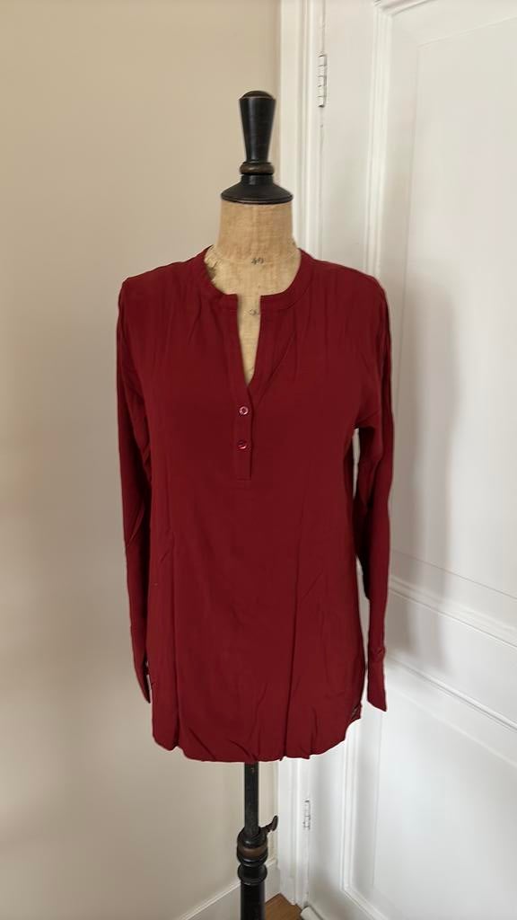 Penn & Ink  NY blouse maat L bordeau/roest tint L nieuw, Ophalen of Verzenden, Nieuw, Maat 42/44 (L), Overige kleuren