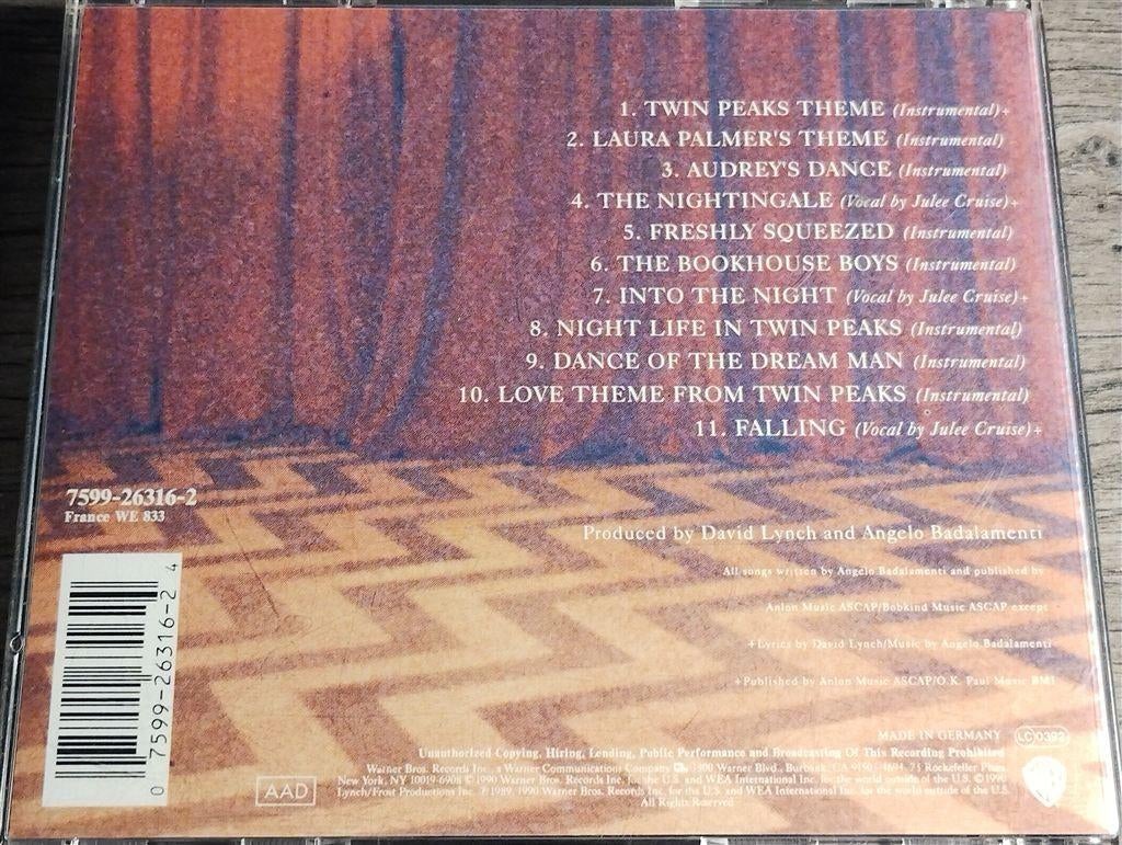 Music From Twin Peaks, Cd's en Dvd's, Ophalen of Verzenden, Zo goed als nieuw