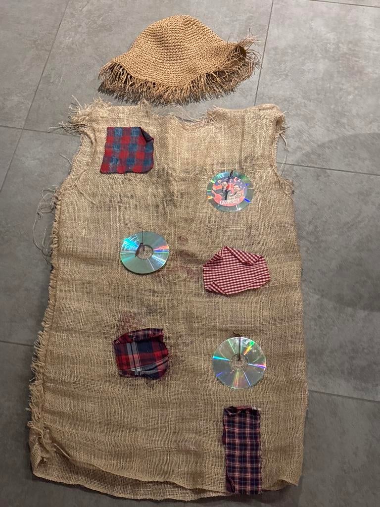 Verkleedkleren Vogelverschrikker, Kinderen en Baby's, Carnavalskleding en Verkleedspullen, Ophalen of Verzenden, Zo goed als nieuw
