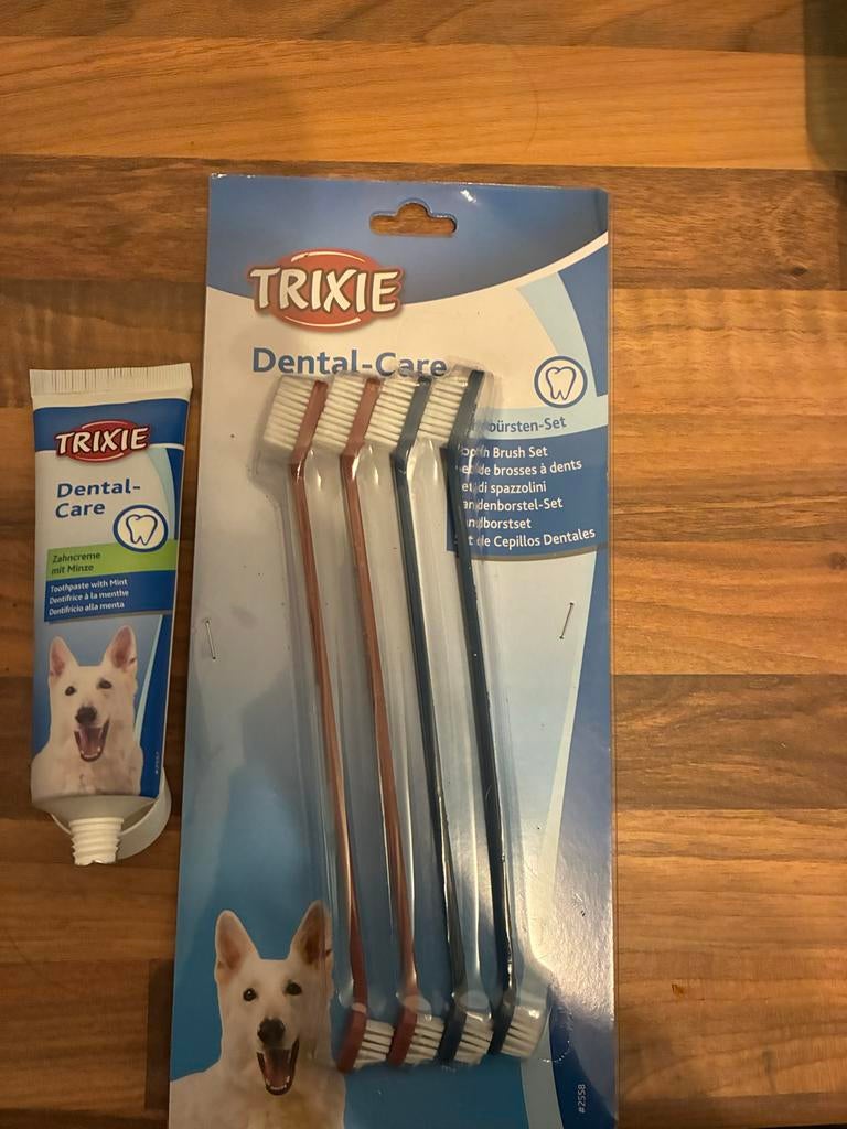 Honden tandenborstel en tandpasta, Ophalen of Verzenden, Nieuw