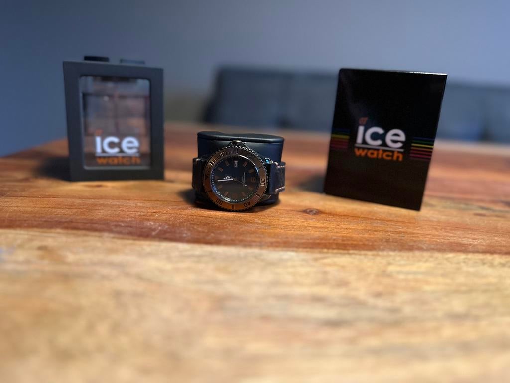 Smetteloze Ice Watch Roest Bruin Limited Edition 46mm, Overige merken, Kunststof, Leer, 9401EE, Assen