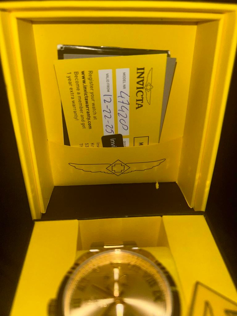 Invicta Horloge - Nieuw in Doos, Staal, Polshorloge, Nieuw, Ophalen