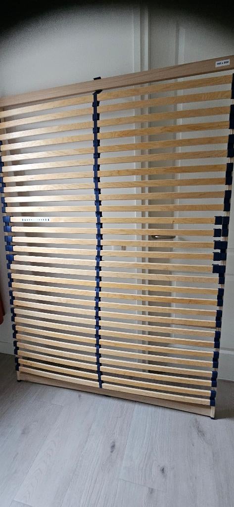 Nous living lattenbodem, Ophalen, Tweepersoons, 140 cm, Zo goed als nieuw