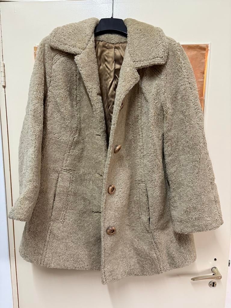 Vintage Santessa Alpaca Curl jas (Carnaval), Ophalen, Gedragen, Maat 38/40 (M), Carnaval