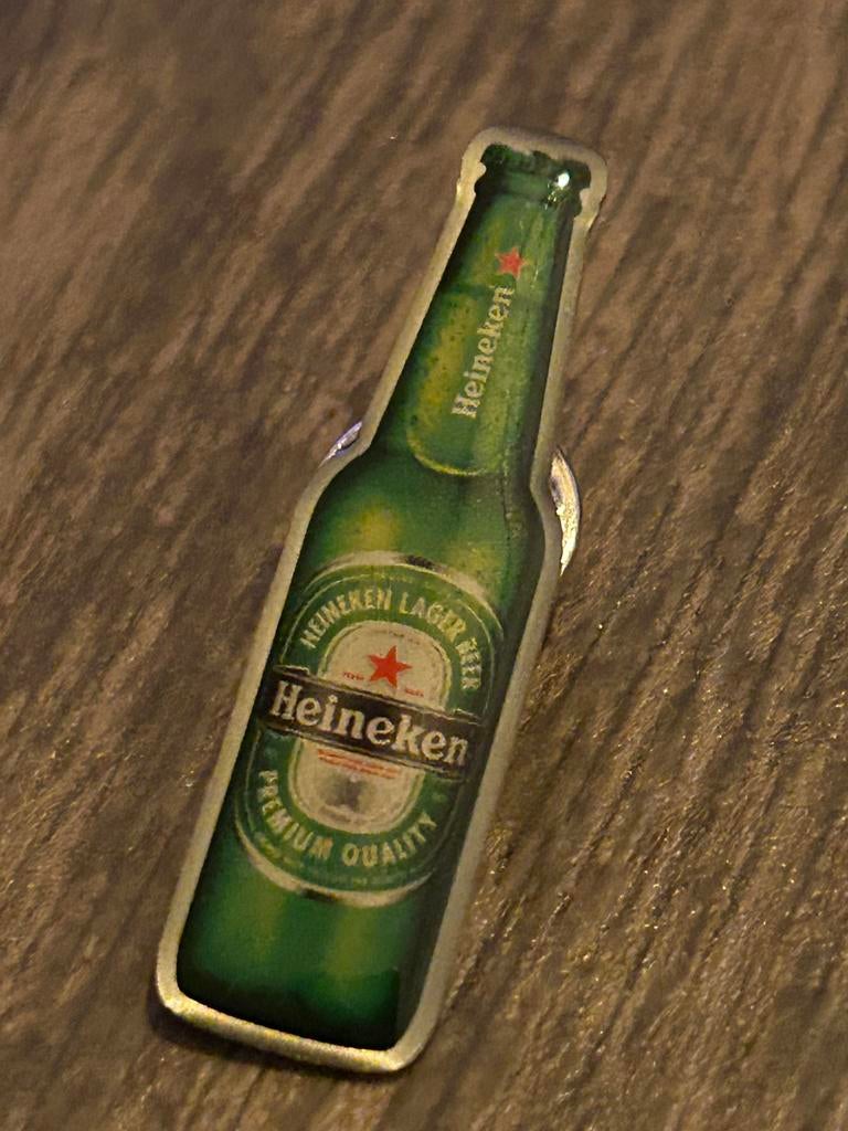 Heineken speldje pin flesje, Verzamelen, Biermerken, Ophalen, Nieuw, Overige typen, Heineken